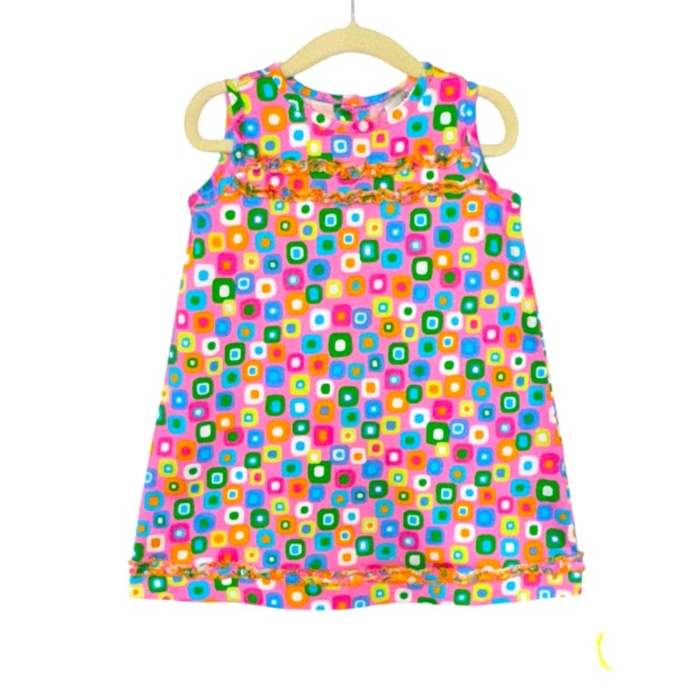 HANNA ANDERSSON cotton shift dress girl’s size 90 2 3 2T